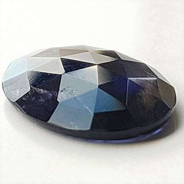 Iolite 24x18mm Oval Rose Cut Gemstone