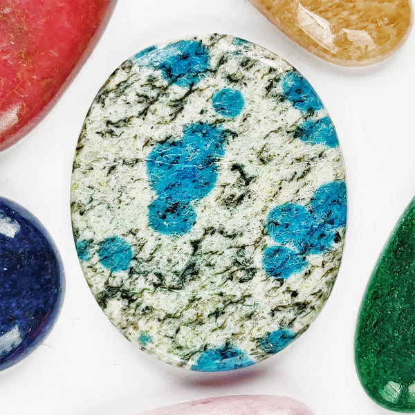K2 Azurite 36x30mm Oval Cabochon