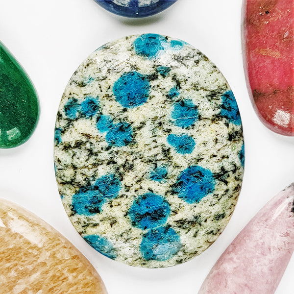 K2 Azurite 38x31mm Oval Cabochon