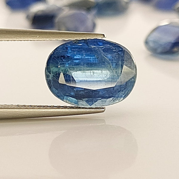 Kyanite 11.8x8.8mm Oval Faceted Gemstone
