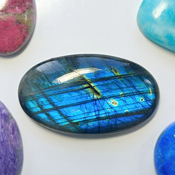 Labradorite 38x22mm Oval Cabochon