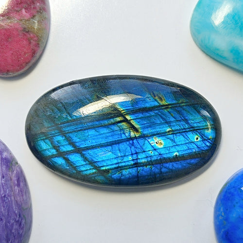 Labradorite 38x22mm Oval Cabochon