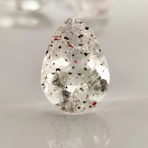 Lepidocrocite Quartz 13.6x9.2mm Pear Cut Faceted Gemstones