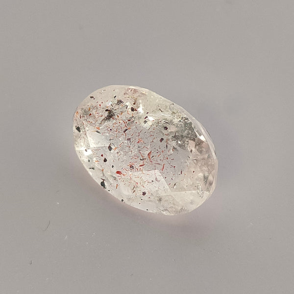Lepidocrocite Quartz 14x10mm Oval Faceted Gemstone