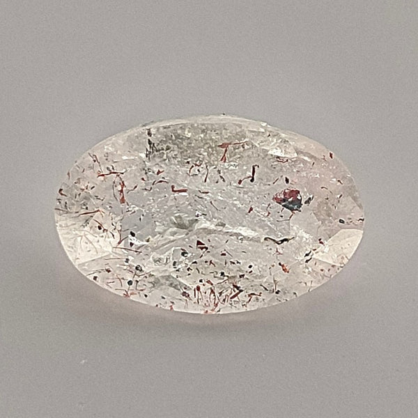Lepidocrocite Quartz 13.5x8.5mm Oval Faceted Gemstone