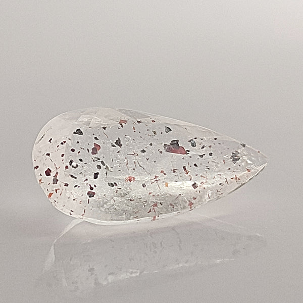 Lepidocrocite Quartz 16.4x8.8mm Pear Cut Faceted Gemstones
