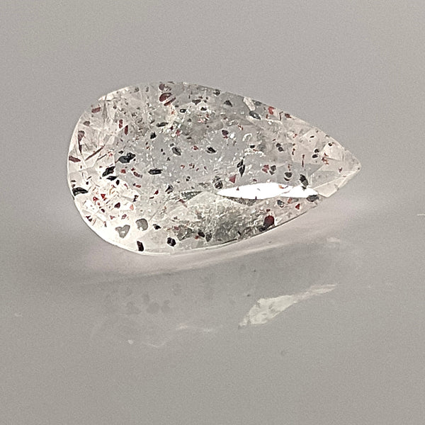 Lepidocrocite Quartz 14x8.4mm Pear Cut Faceted Gemstones