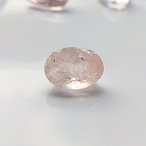 Morganite 11x7.8mm Oval Faceted Gemstone