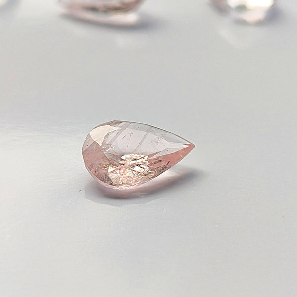 Morganite 10.4x7.3mm Pear Cut Faceted Gemstones