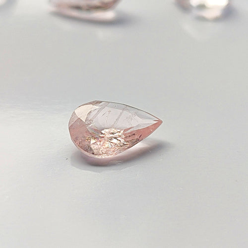 Morganite 10.4x7.3mm Pear Cut Faceted Gemstones
