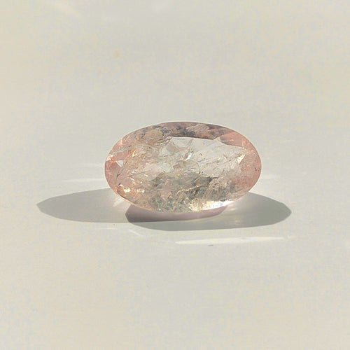 Morganite 10.6x6.3mm Oval Faceted Gemstone