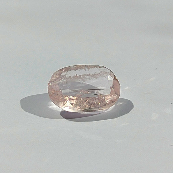 Morganite 9x7mm Oval Faceted Gemstone