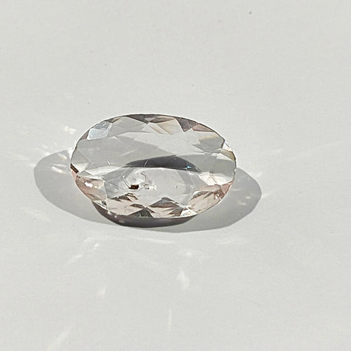 Morganite 11.1x6.9mm Oval Faceted Gemstone