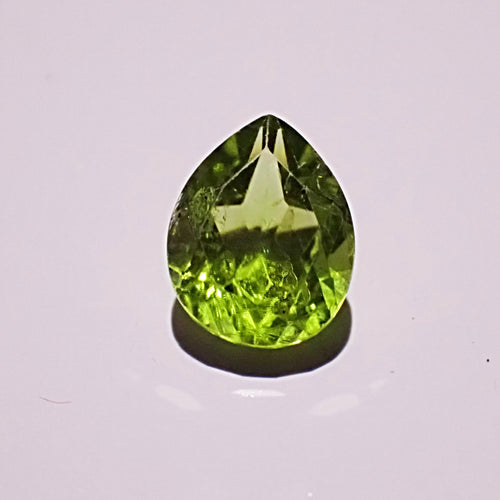 Peridot 10.2x7.8mm Pear Cut Faceted Gemstones