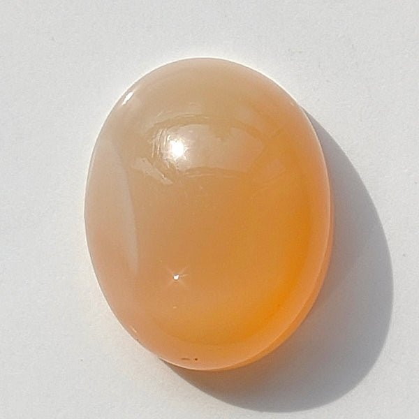 Peach Moonstone 16x13mm Oval Gemstone Cabochon