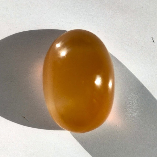 Peach Moonstone 15x10.5mm Oval Gemstone Cabochon