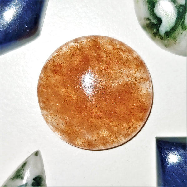 Red Aventurine  20mm Round Cabochon