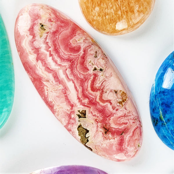 Rhodochrosite 47x20mm Oval Cabochon