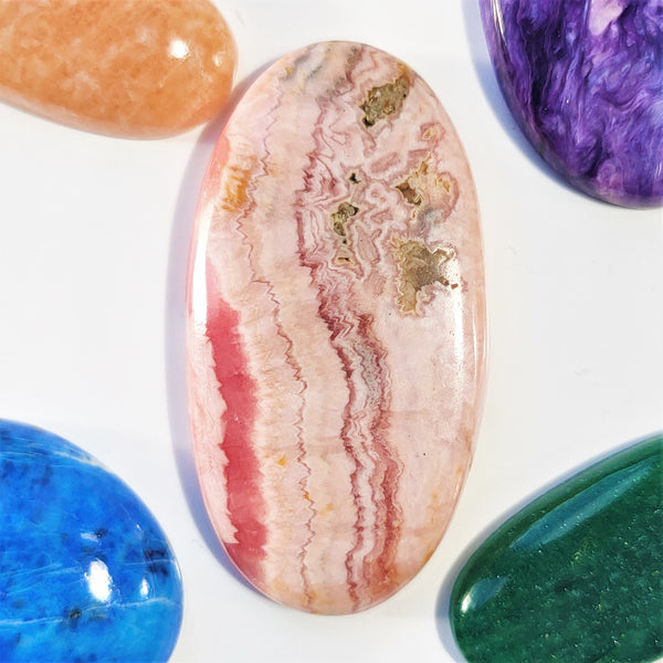 Rhodochrosite 44x23mm Oval Cabochon