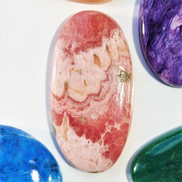 Rhodochrosite 39x20mm Oval Cabochon