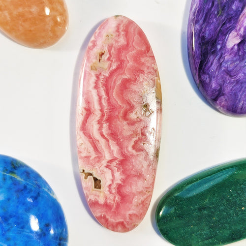 Rhodochrosite 43x17mm Oval Cabochon