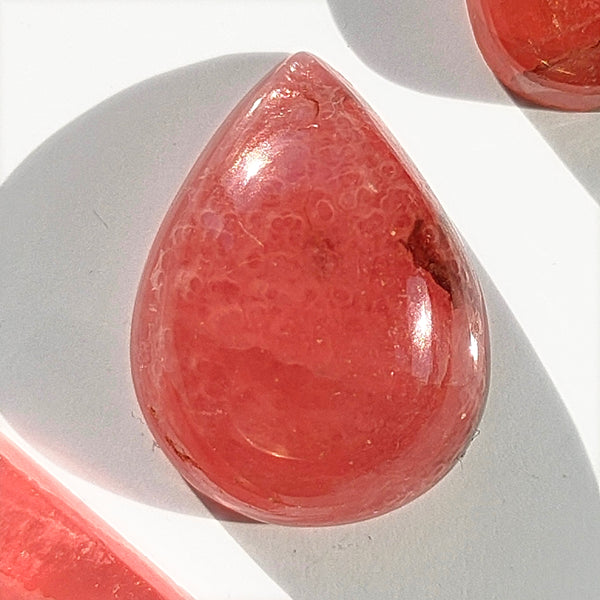 Rhodochrosite 19x14mm Pear Cut Cabochon