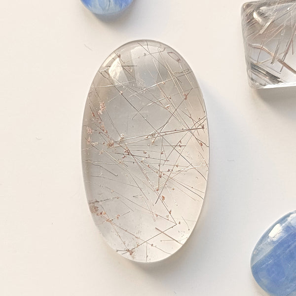 Rutilated Quartz 33x19mm Oval Cabochon