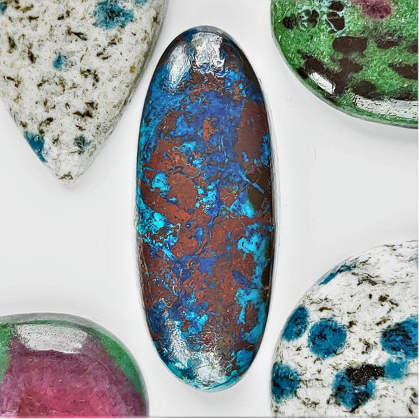 Shattuckite 42x17mm Oval Cabochon