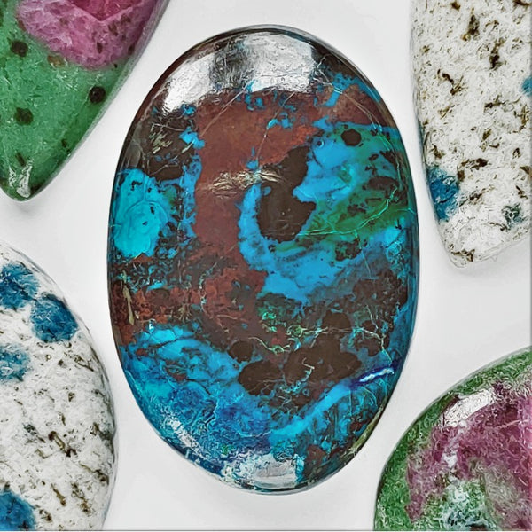 Shattuckite 33x22mm Oval Cabochon