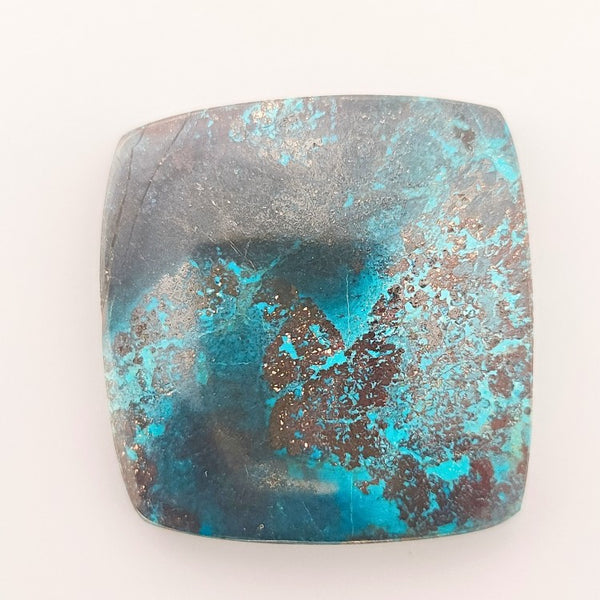 Shattuckite 26mm Square Gemstone Cabochon