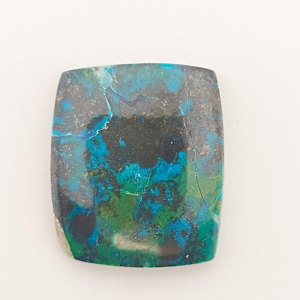 Shattuckite 24x20mm Rectangular Gemstone Cabochon