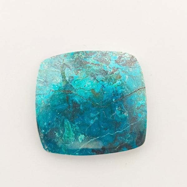 Shattuckite 21x19mm Rectangular Gemstone Cabochon