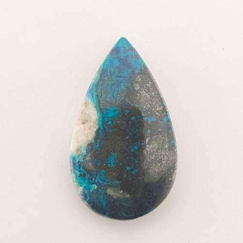Shattuckite 29x17mm Pear Cut Gemstone Cabochon