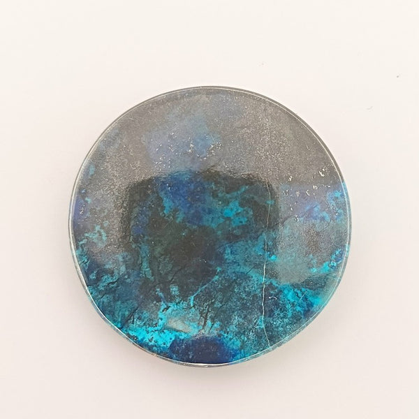Shattuckite 25mm Round Gemstone Cabochon