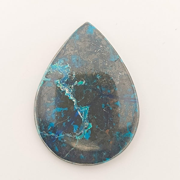 Shattuckite 30x22mm Pear Cut Gemstone Cabochon