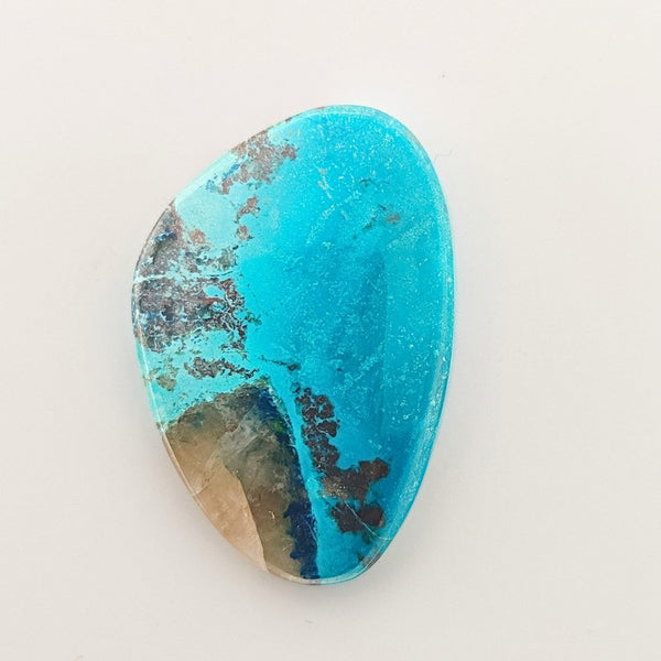 Shattuckite 26x19mm Free-Form Cut Gemstone Cabochon