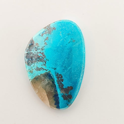 Shattuckite 26x19mm Free-Form Cut Gemstone Cabochon