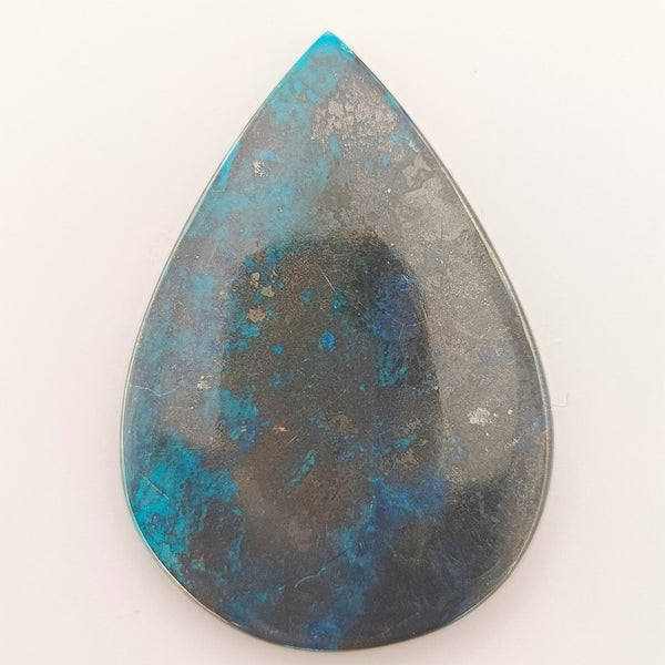 Shattuckite 36x25mm Pear Cut Gemstone Cabochon