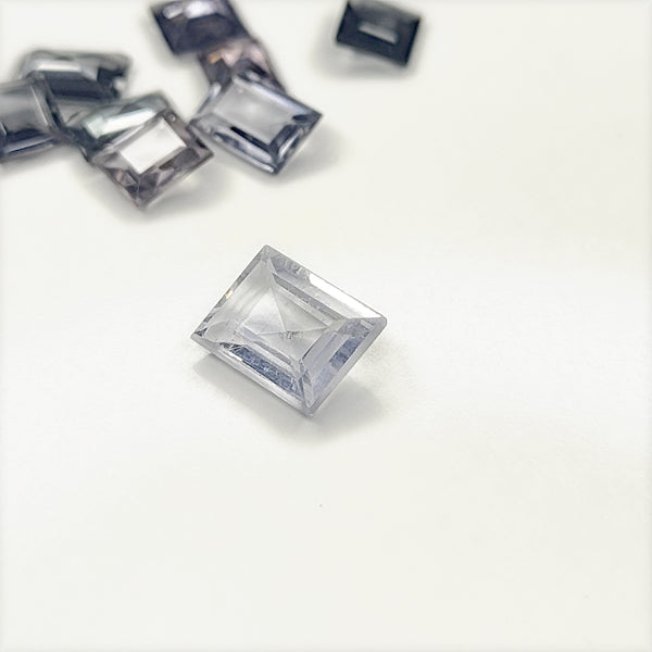 Spinel (Grey) 8.5x6.5mm Rectangular Faceted Gemstone