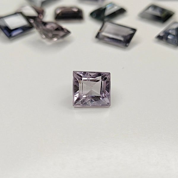 Spinel (Grey) 5.5x5mm Rectangular Faceted Gemstone