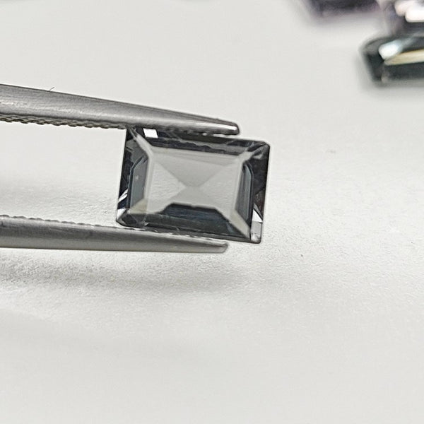 Spinel (Grey) 7x5mm Rectangular Faceted Gemstone