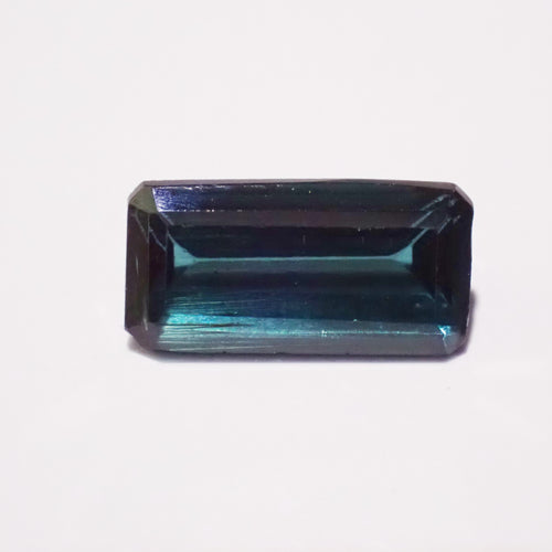 Indicolite Tourmaline 8.8x4.3mm Emerald Cut Gemstone