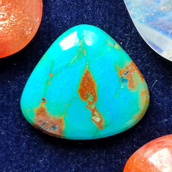 Turquoise 18x16mm Pear Cut Cabochon