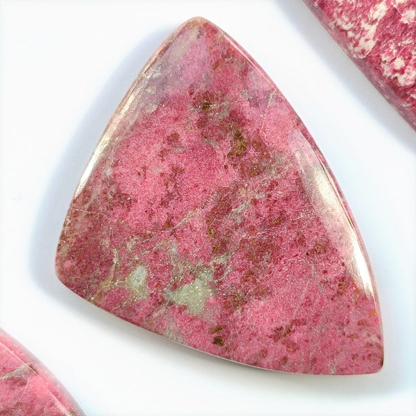 Thulite 42x32mm Free-Form Fancy Cut Cabochon