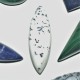 Dendritic Opal 30x10mm Marquise Cut Cabochon