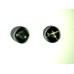 Black Star Diopside  5mm Round Gemstone Cabochon Pair