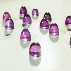 Amethyst 6mm Round High-Top Cabochon Pairs