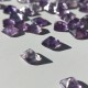Amethyst 4mm Pyramid Cut Gemstone Pair
