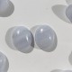 Blue Lace Agate 9x7mm Oval Cabochon Pair