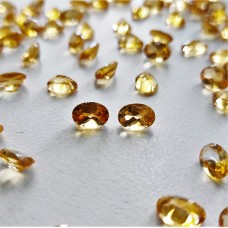 Citrine 7x5mm Oval Faceted Gemstone Pair
